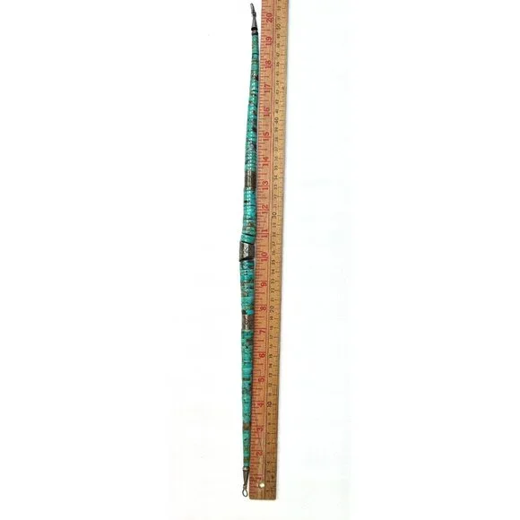 Vintage Native American Kewa Necklace Handmade Heishi Turquoise & Silver Beads - Picture 8 of 13